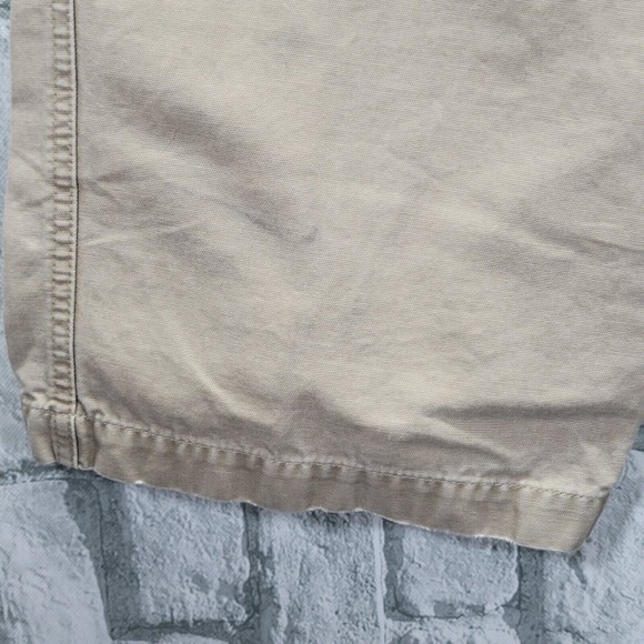Eddie Bauer Heavy Duck Canvas Pants 38x32 Khaki Tan Outdoor Hiking Workwear - Picture 5 of 12